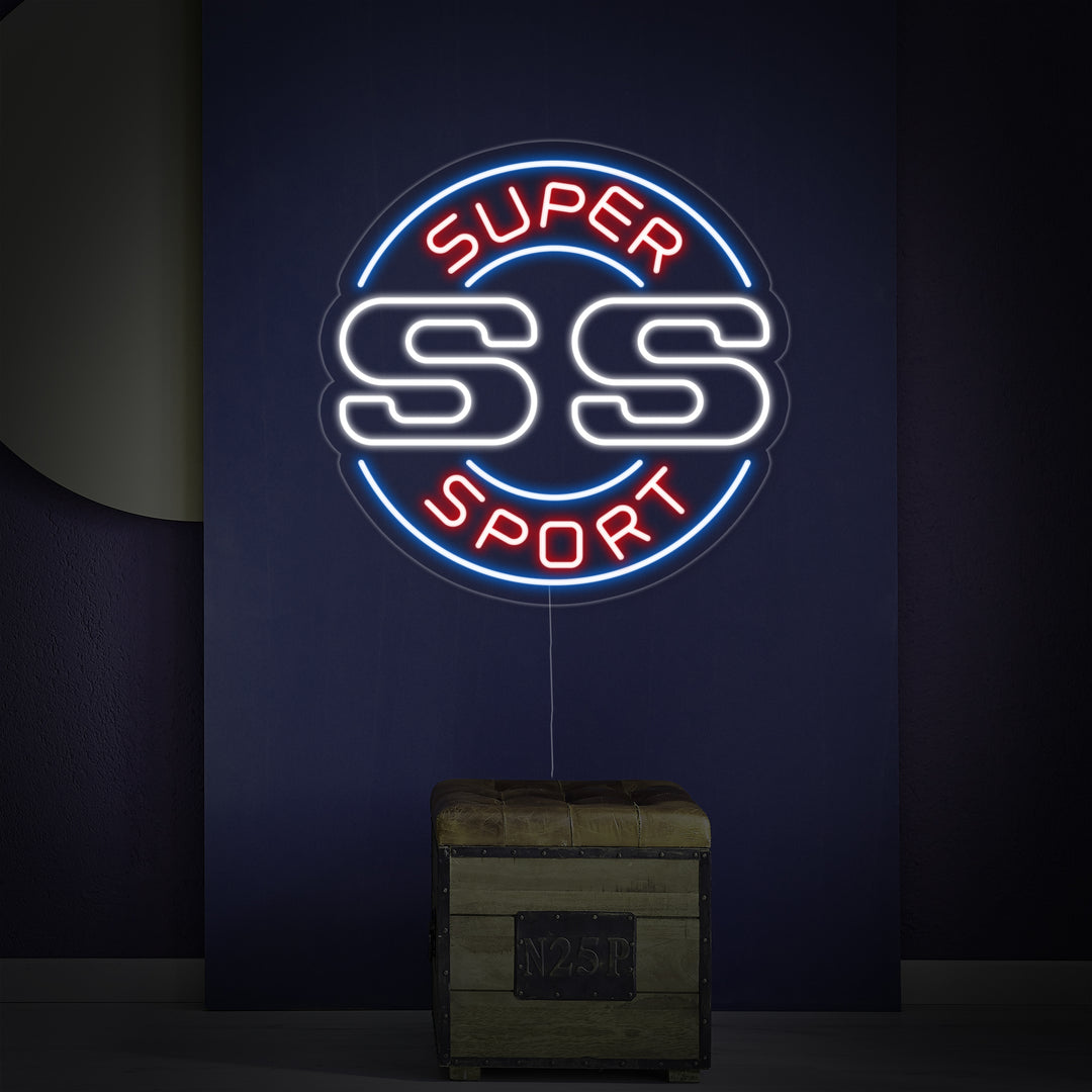 "Ss Super Sport" Neonskilt