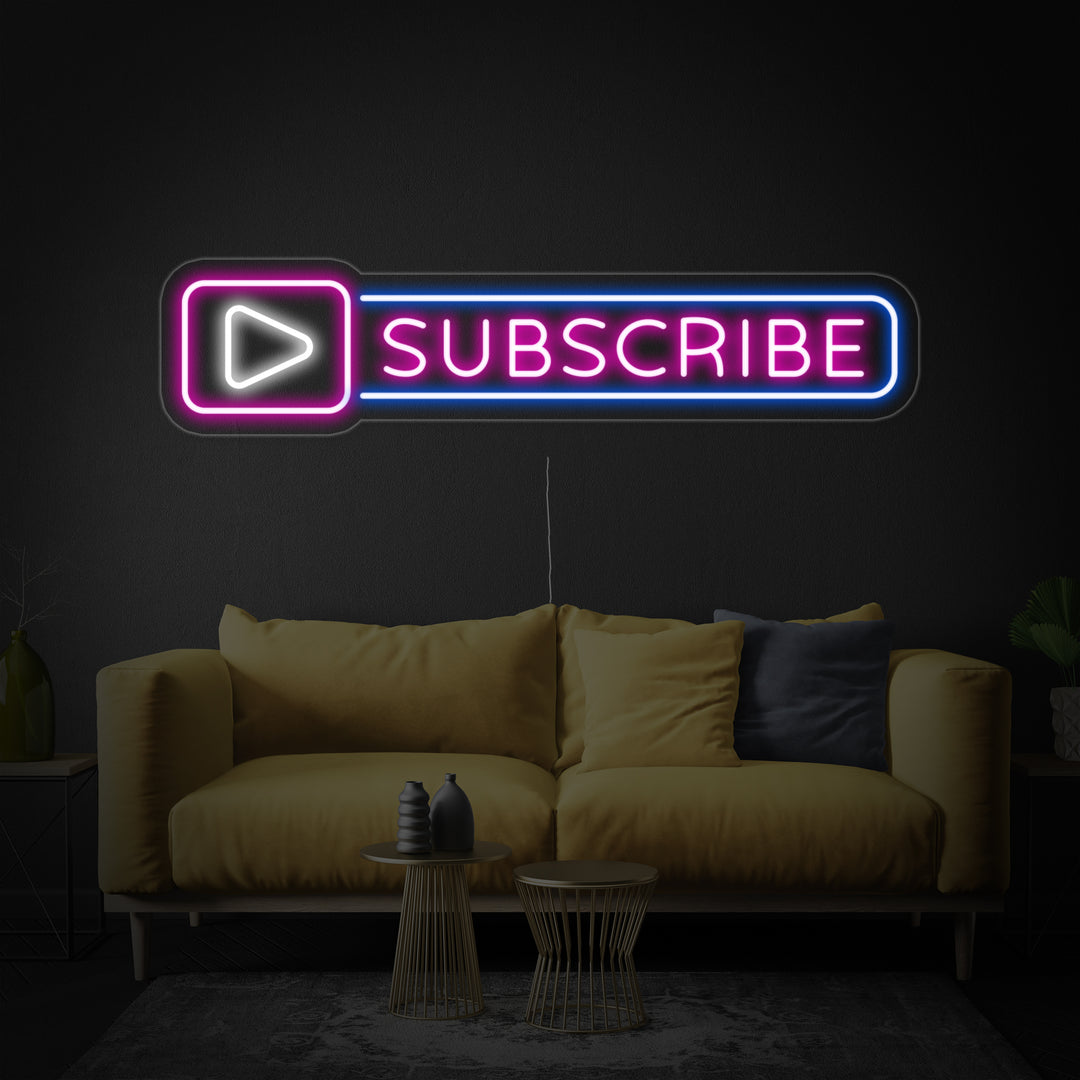 "Subscribe Button" Neonskilt