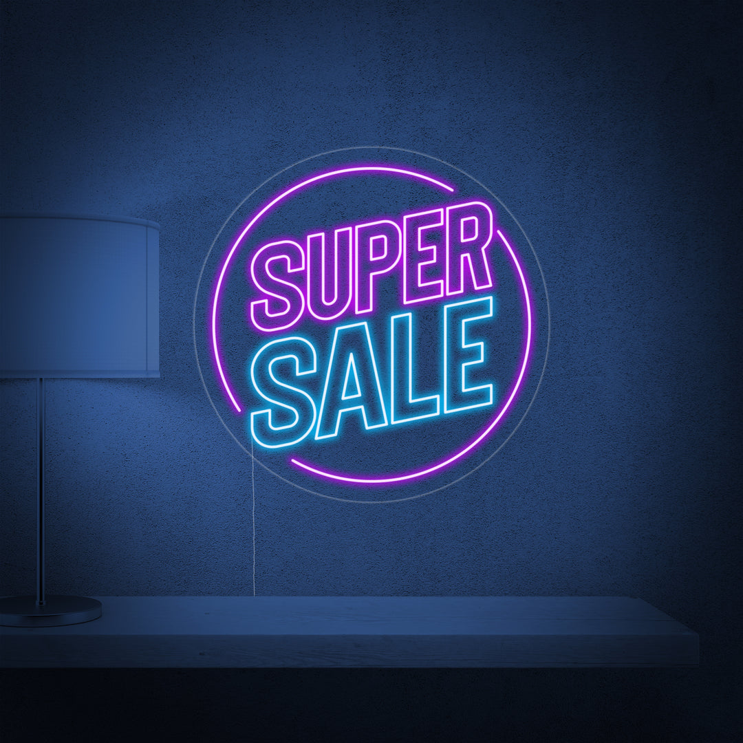 "Super Sale" Neonskilt