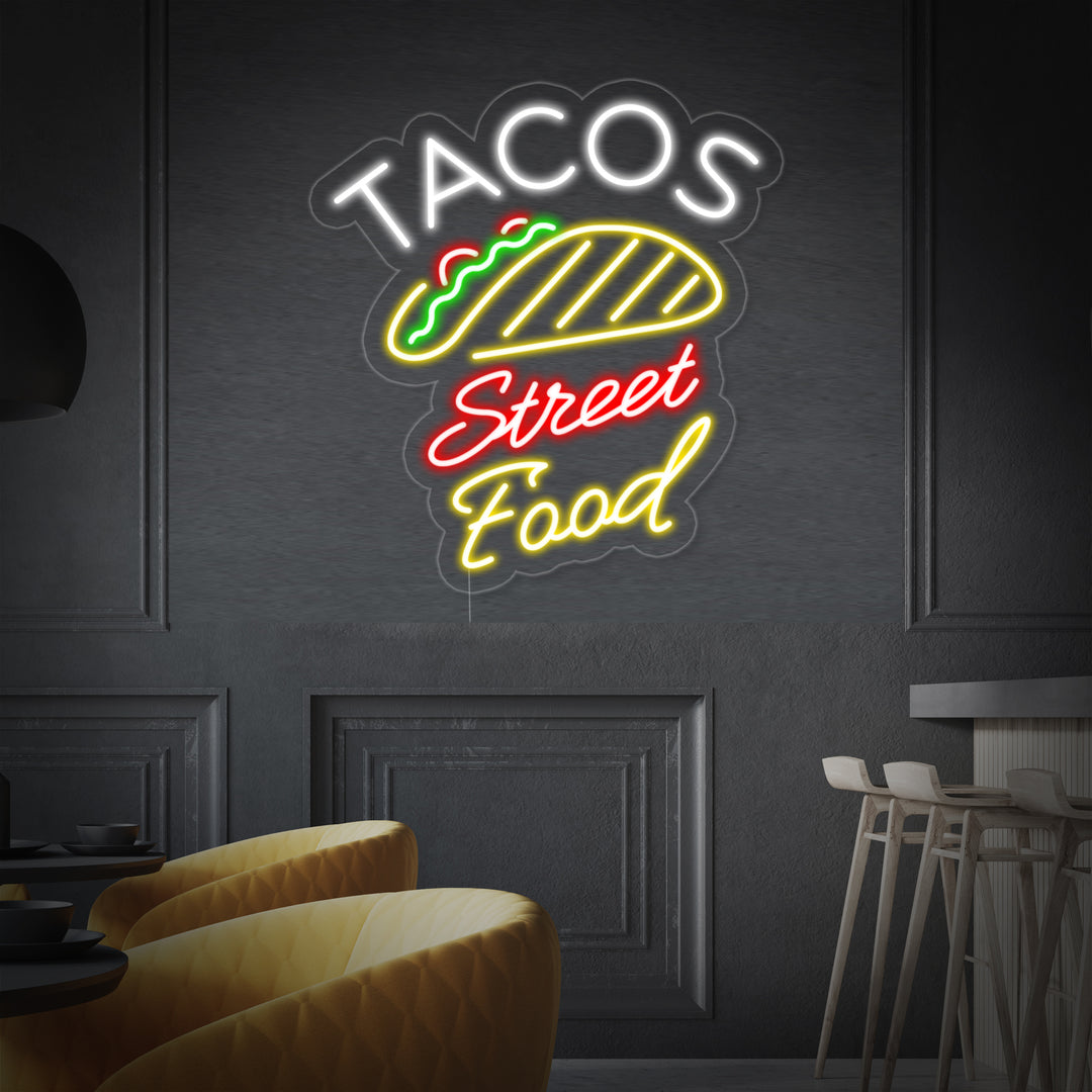 "Tacos Sweet Food" Neonskilt