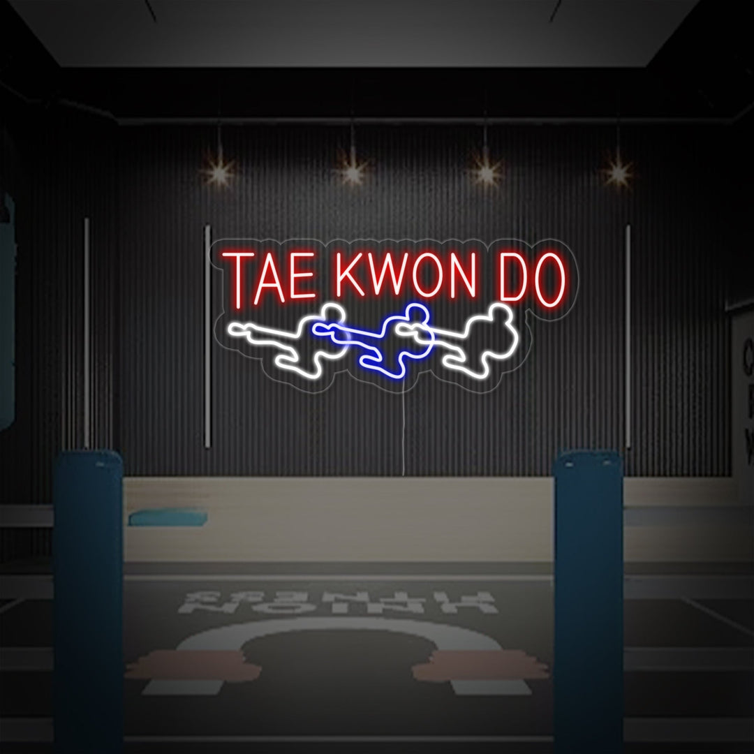 "Taekwondo Menn" Neonskilt