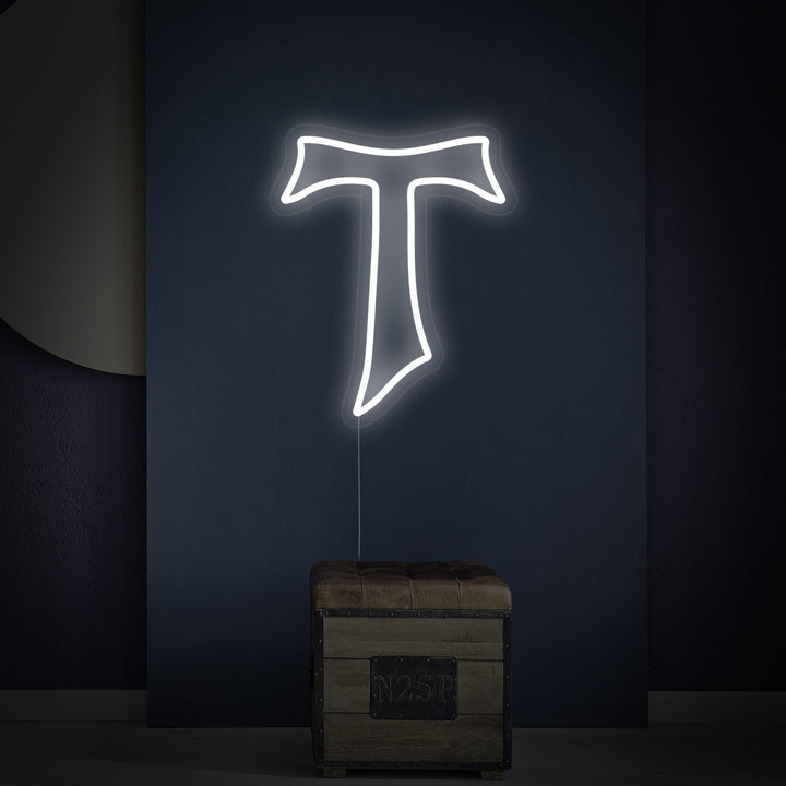 "Tau-Kors" Neonskilt
