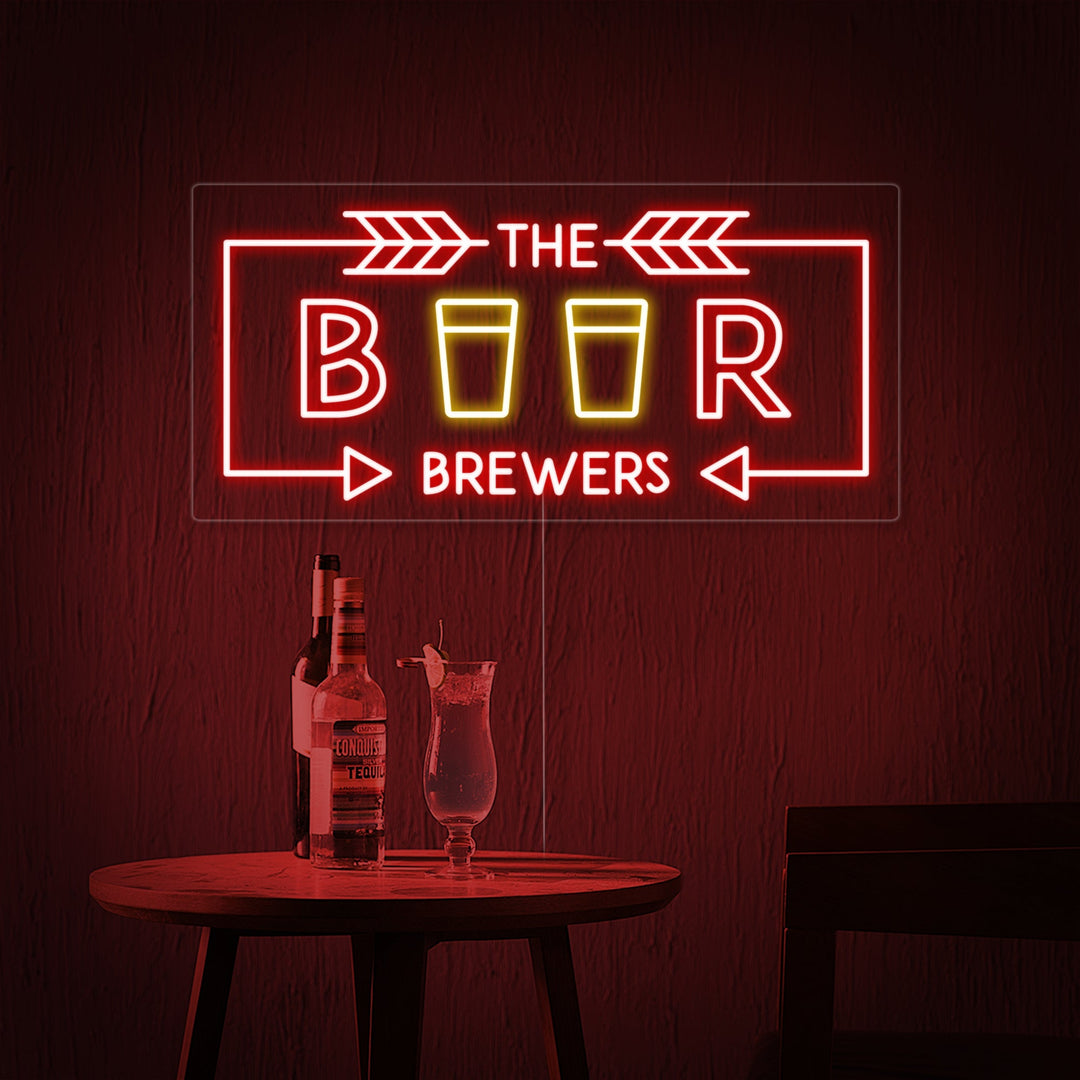 "The Beer Brewers" Neonskilt