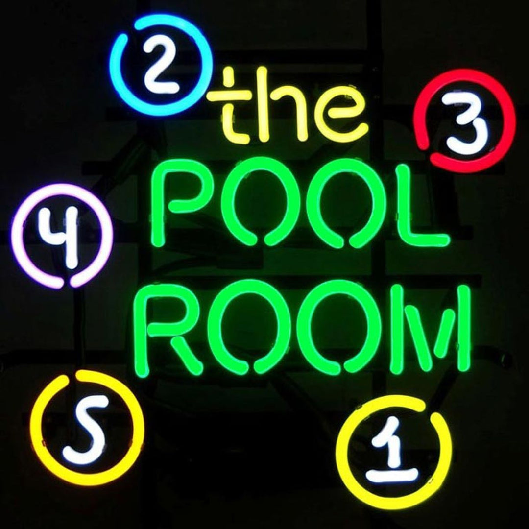 "The Pool Room" Neonskilt