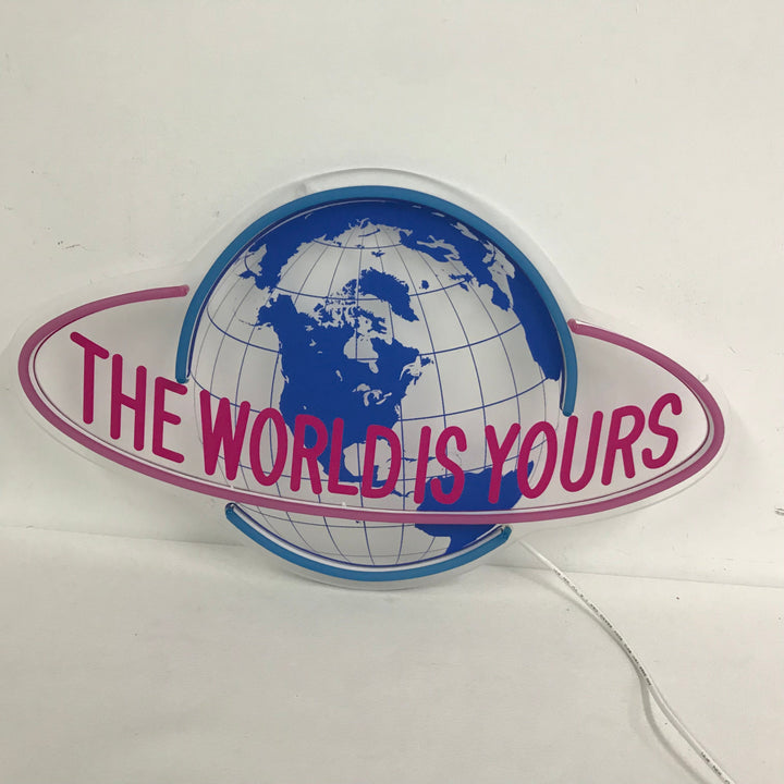 "The World Is Yours" Mini Neonskilt