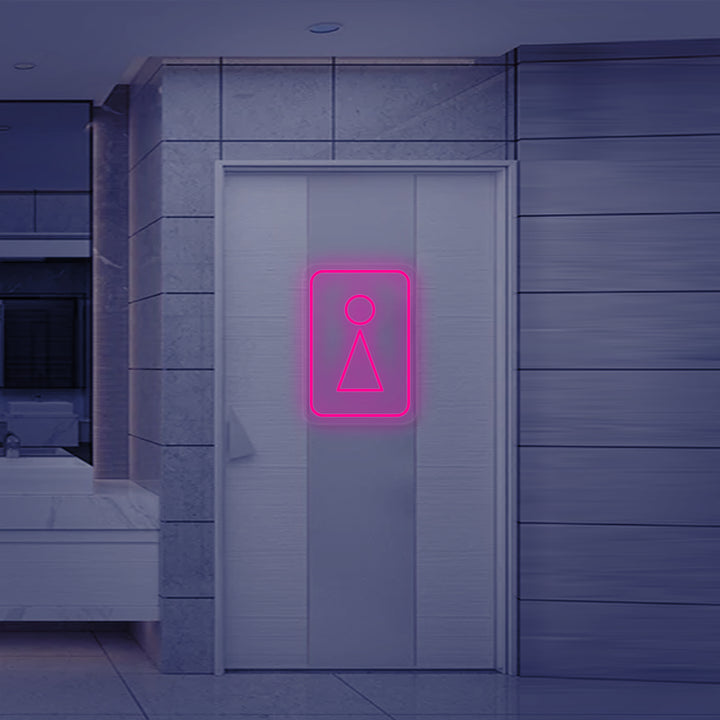"Toalett WC Kvinne Symbol" Neonskilt