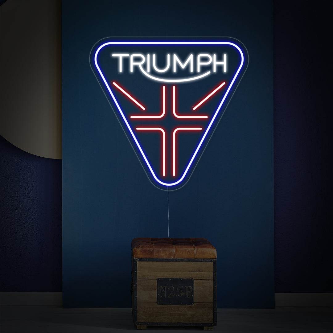 "Triumph Motorsykkel Thruxton Rocket Daytona" Neonskilt