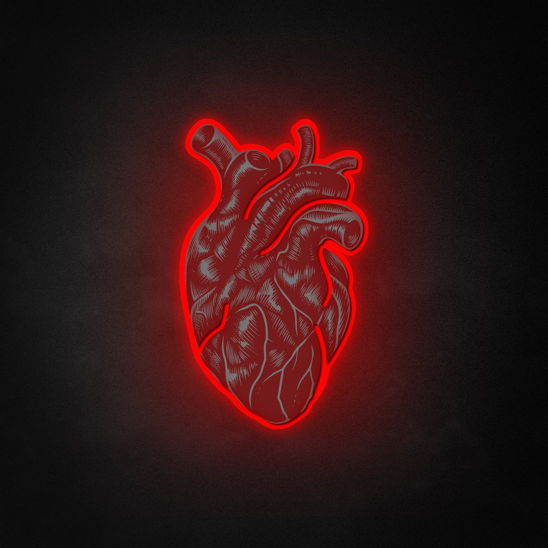 "Vintage anatomisk hjerte" Neon Like