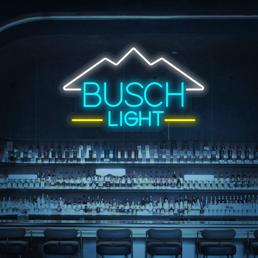 "Vintage Busch Light Ølbar" Neonskilt