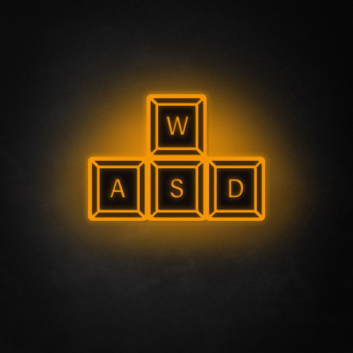 "WASD -nøkler" Neon Like