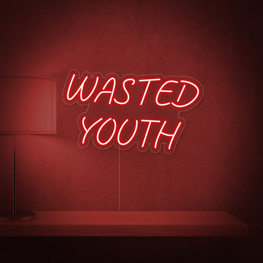 "Wasted Youth" Neonskilt