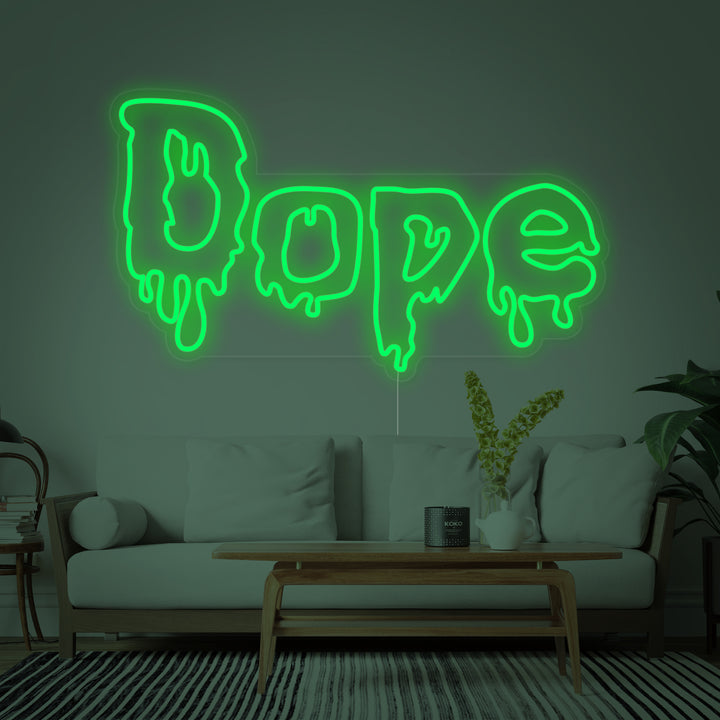 "Marihuana Dope" Neonskilt