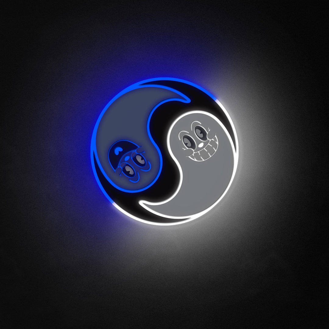 "Yinyang spøkelser" Neon Like