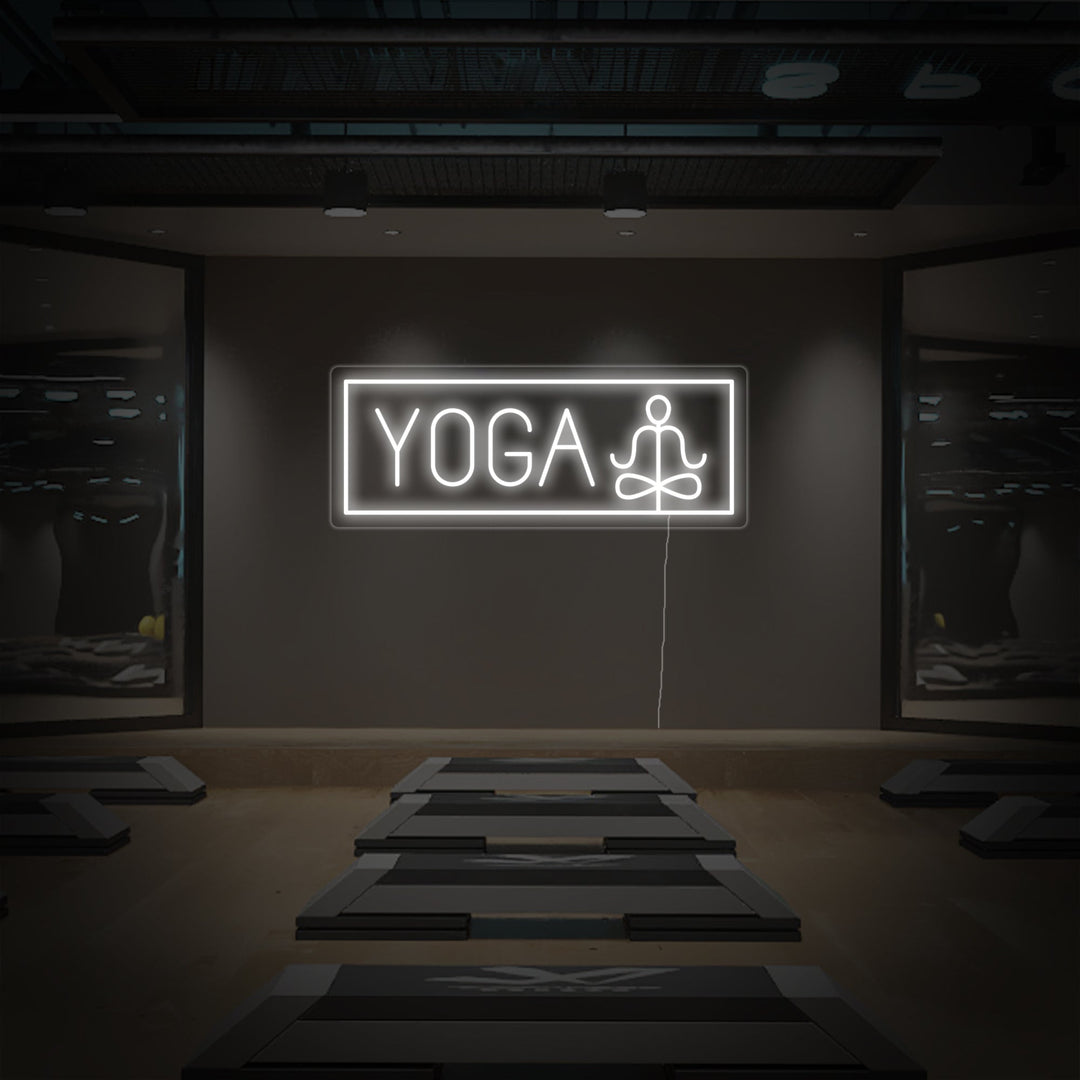 "Yoga, Meditasjon" Neonskilt