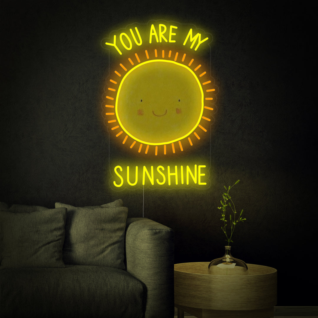 "You Are My Sunshine" Neonskilt