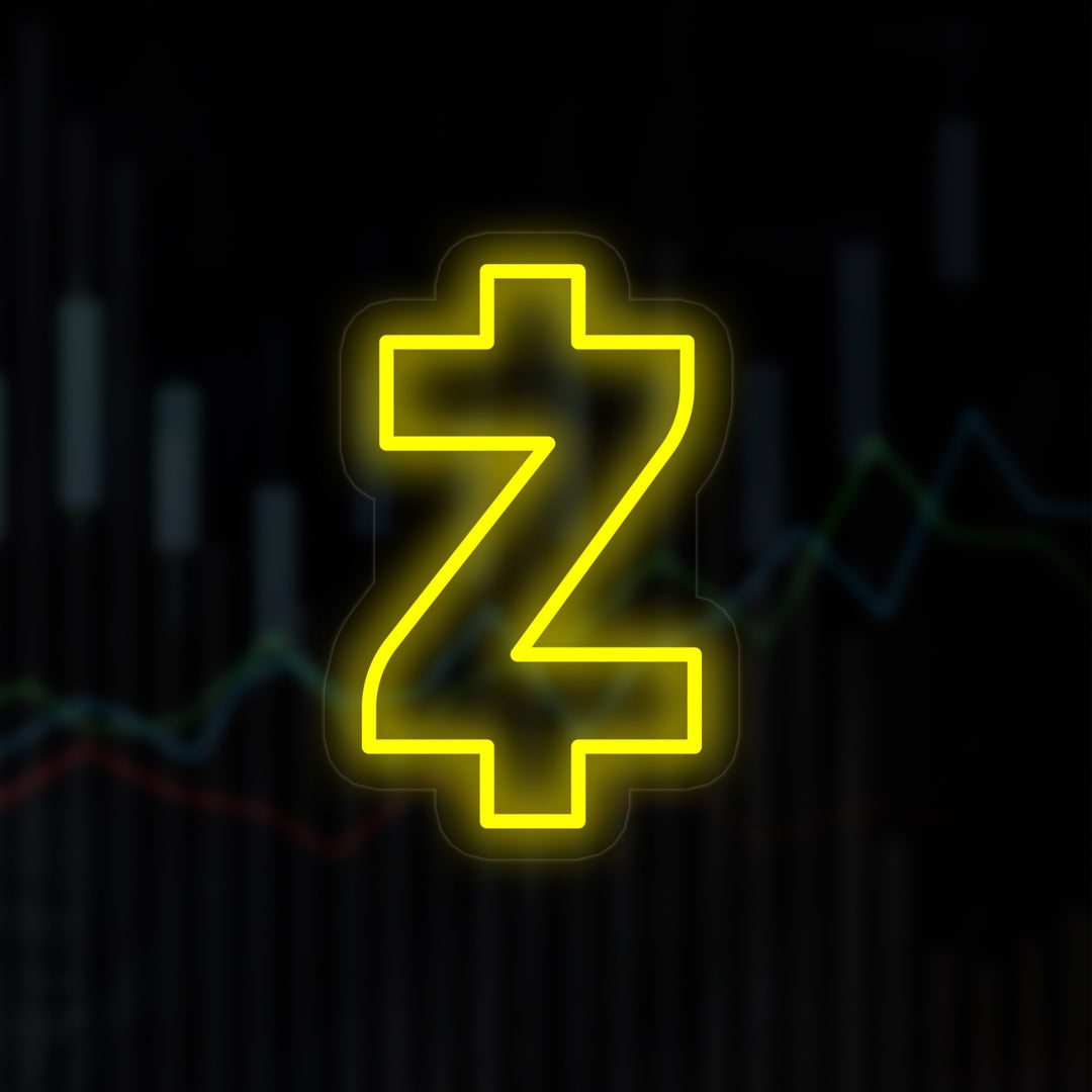 "Zcash Zec Symbol" Neonskilt