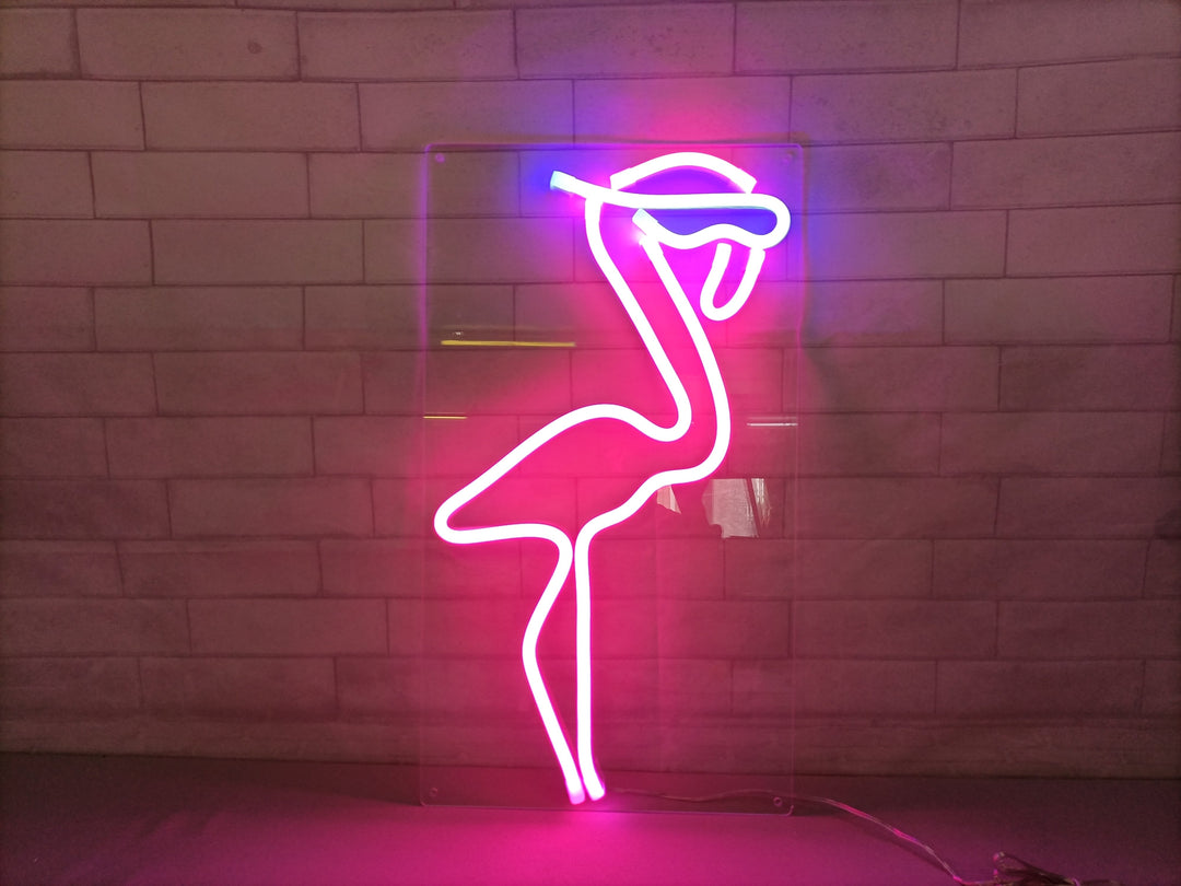 "Flamingo" Neonskilt (Lagerbeholdning: 1 enheter)
