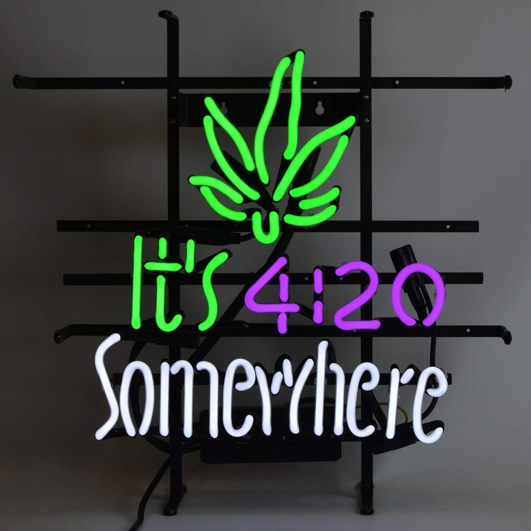 "Its 420 Somewhere" Neonskilt