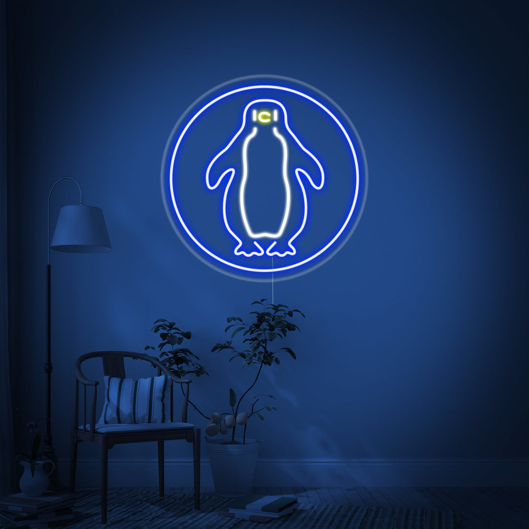 "Pingvin" Neonskilt