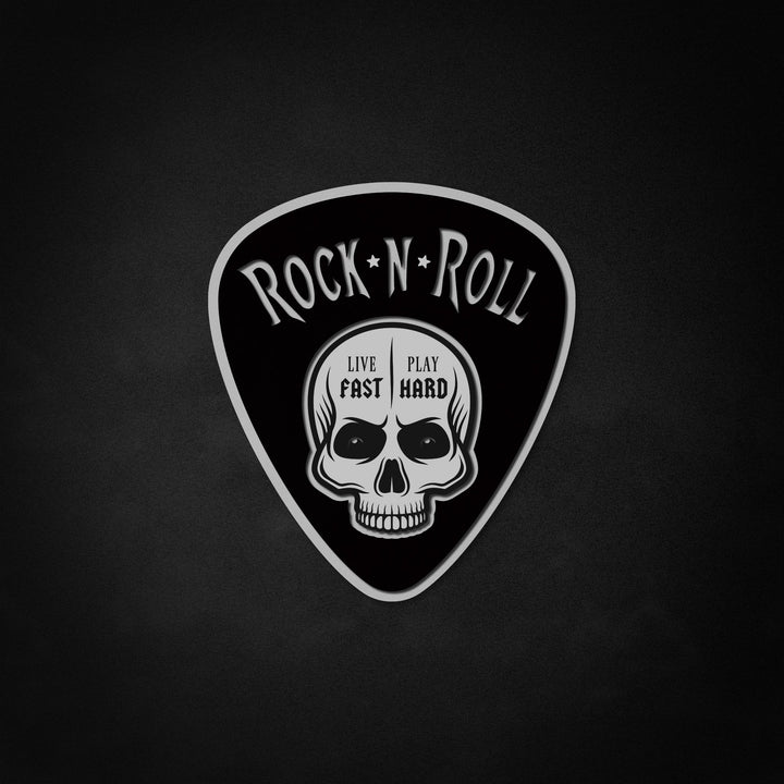 "Rock N Roll, Skull" Neon Like