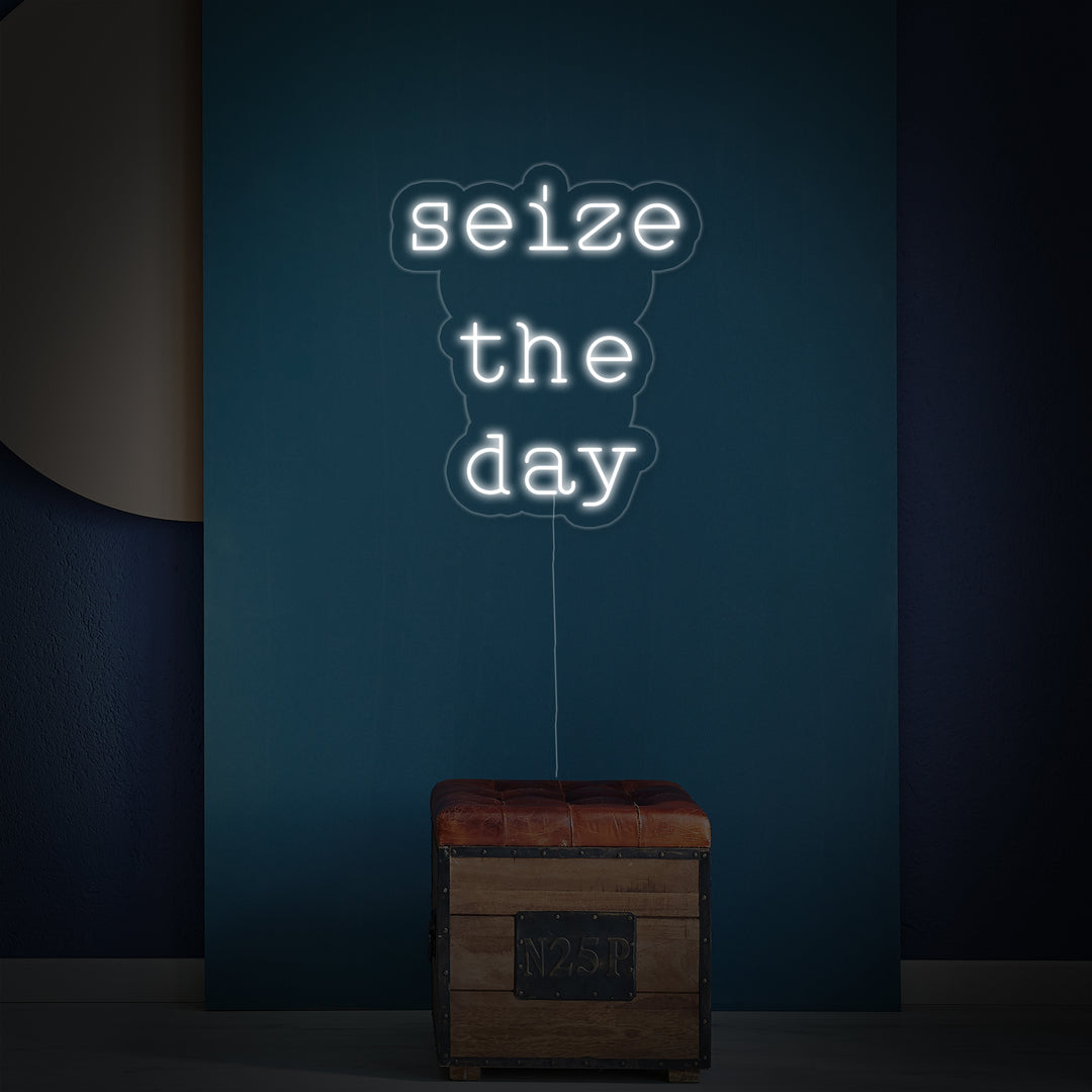 "Seize The Day" Neonskilt