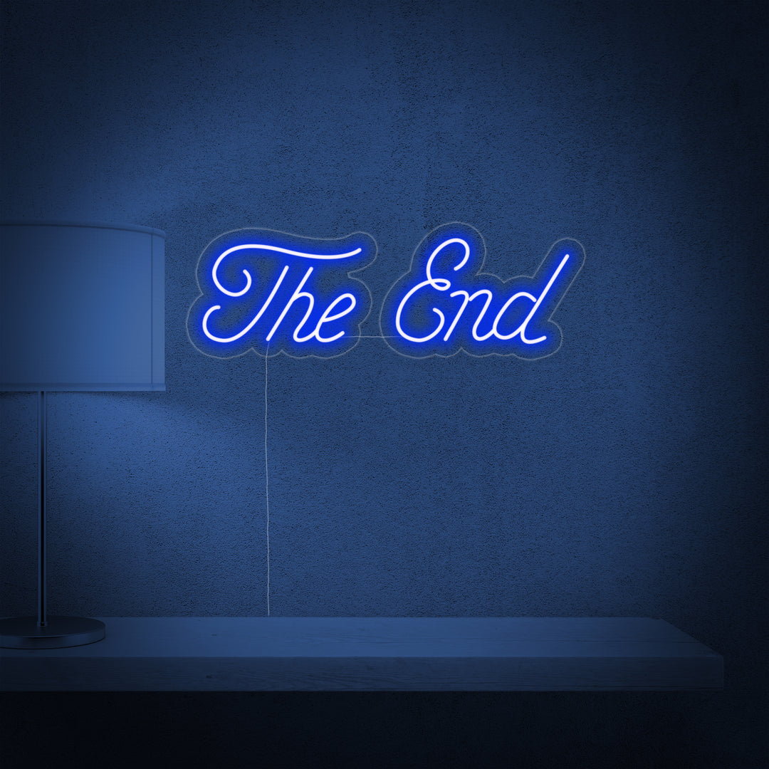 "The End" Neonskilt