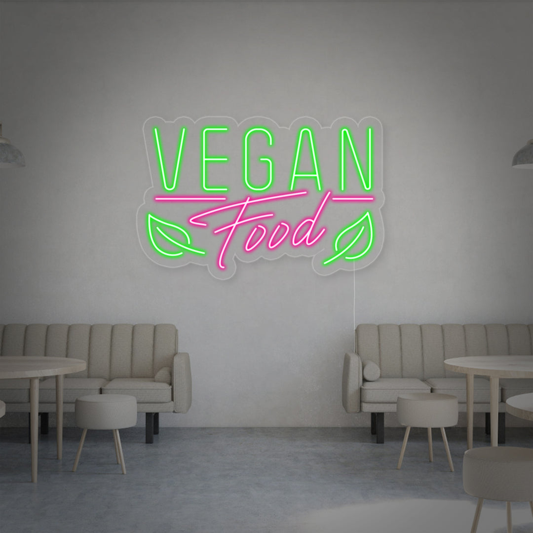 "Vegan Food" Neonskilt