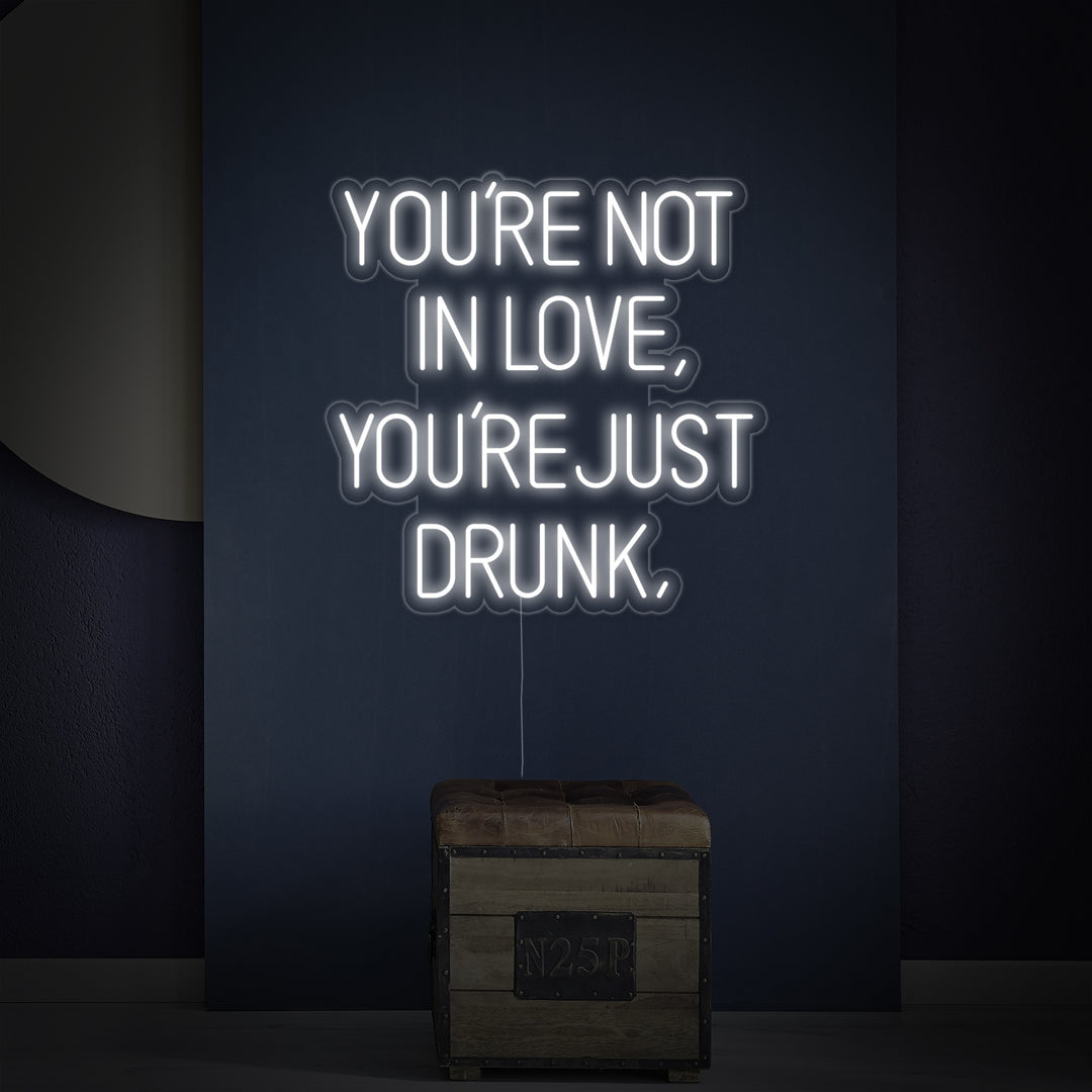 "You Are Not In Love You Just Drunk" Neonskilt