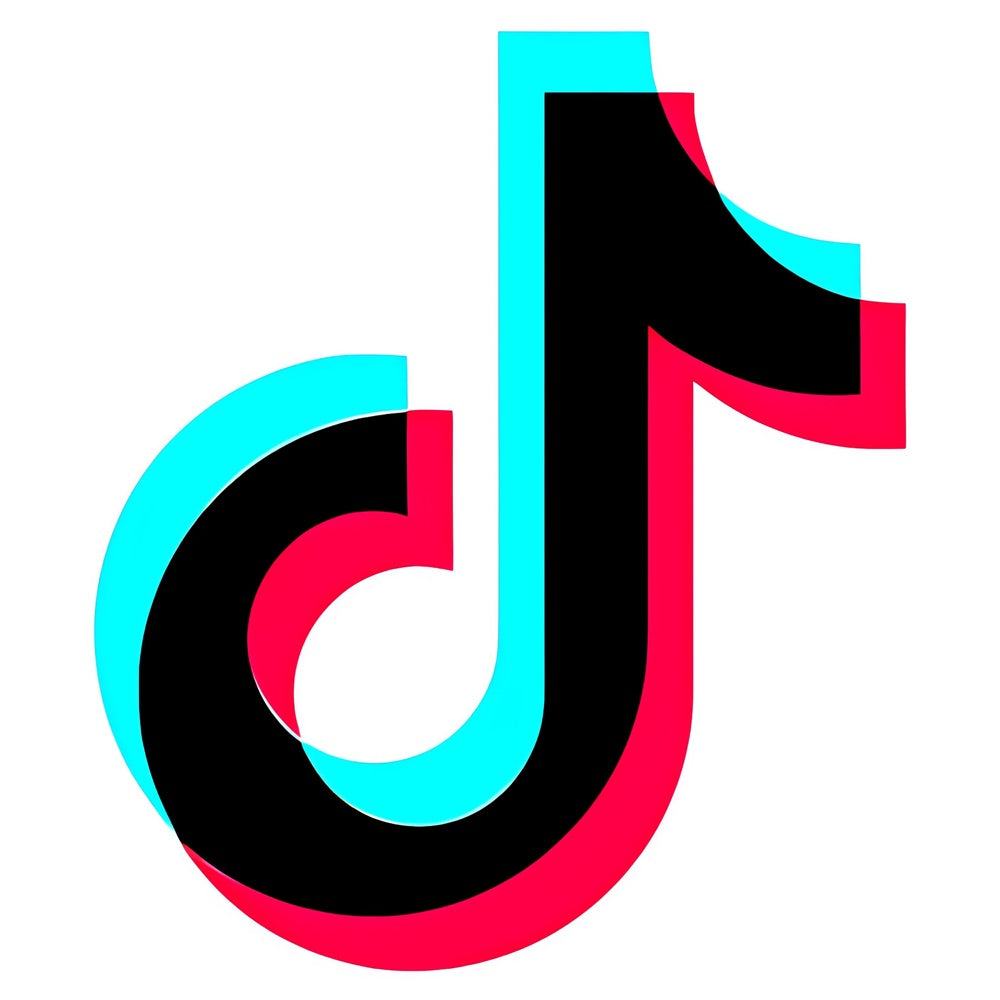 TikTok logo referanse for en egendefinert neon tegn